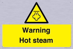 Warning Hot steam